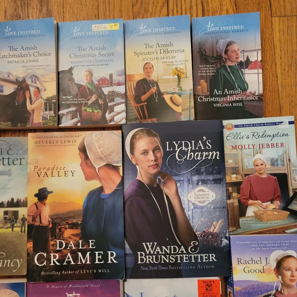 31 Amish Fiction Book Lot Brunstetter Woodsmall Fuller Fisher Christian Romance